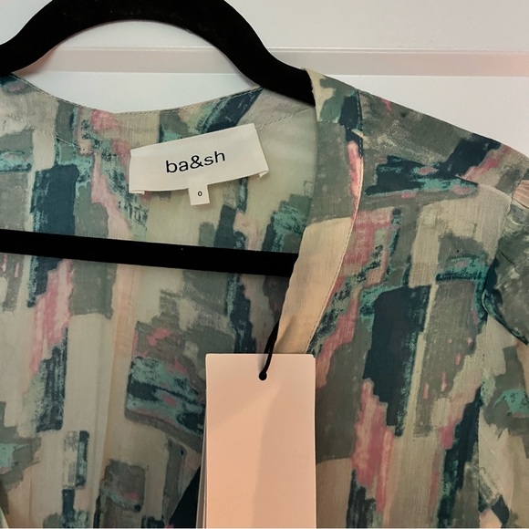 NWT BA&SH Talita Abstract Mini Dress - Picture 5 of 9